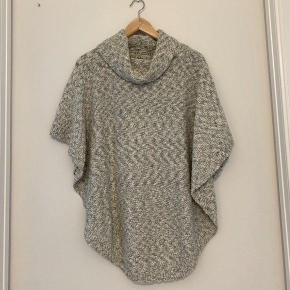 Roots cowl neck poncho sweater - Picture 2 of 4